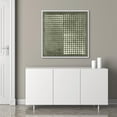 thumbnail image 2 of IDEA4WALL Framed Canvas Print Wall Art Abstract Grayscale Dot Matrix Illustrations Modern Art Geometric Pattern Wall Decorative Relax/Calm Comtenporary for Rooms - 16"x16" WHITE, 2 of 5