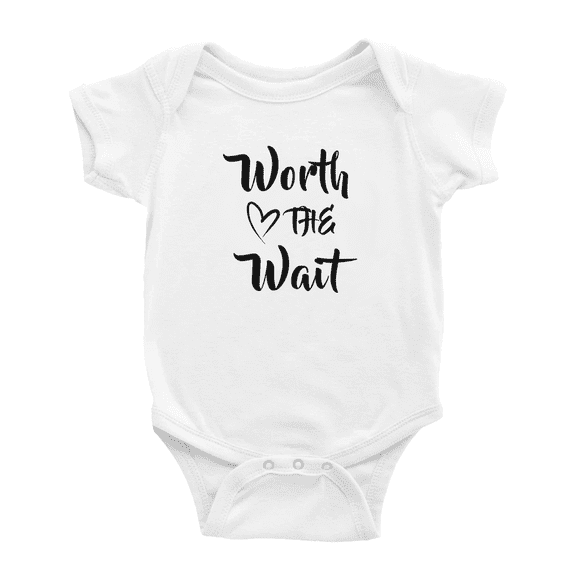 Worth The Wait Funny Baby Rompers Boy Girl Bodysuits