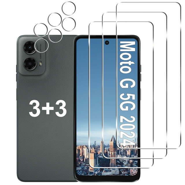 Protector de pantalla y lente de cámara para Moto G 5G 2024