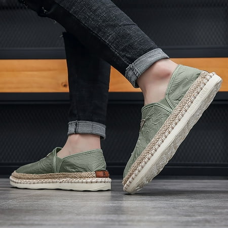 

NEGJ Men Sneakers Low Top Breathable Casual Sneakers Walking Shoes Canvas