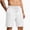 White, variant on WIZUTIZ Men's Cable Knit Casual Shorts Drawstring Elastic Waist Side Pockets Soft Breathable Loose Fit Summer Daily Lounge Wear