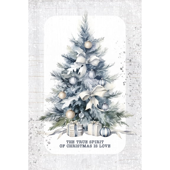 DEXSA The True Spirit Of Christmas Christmas Wood Plaque with Easel and Hook Wall Tabletop Art - 4 inches x 6 inches