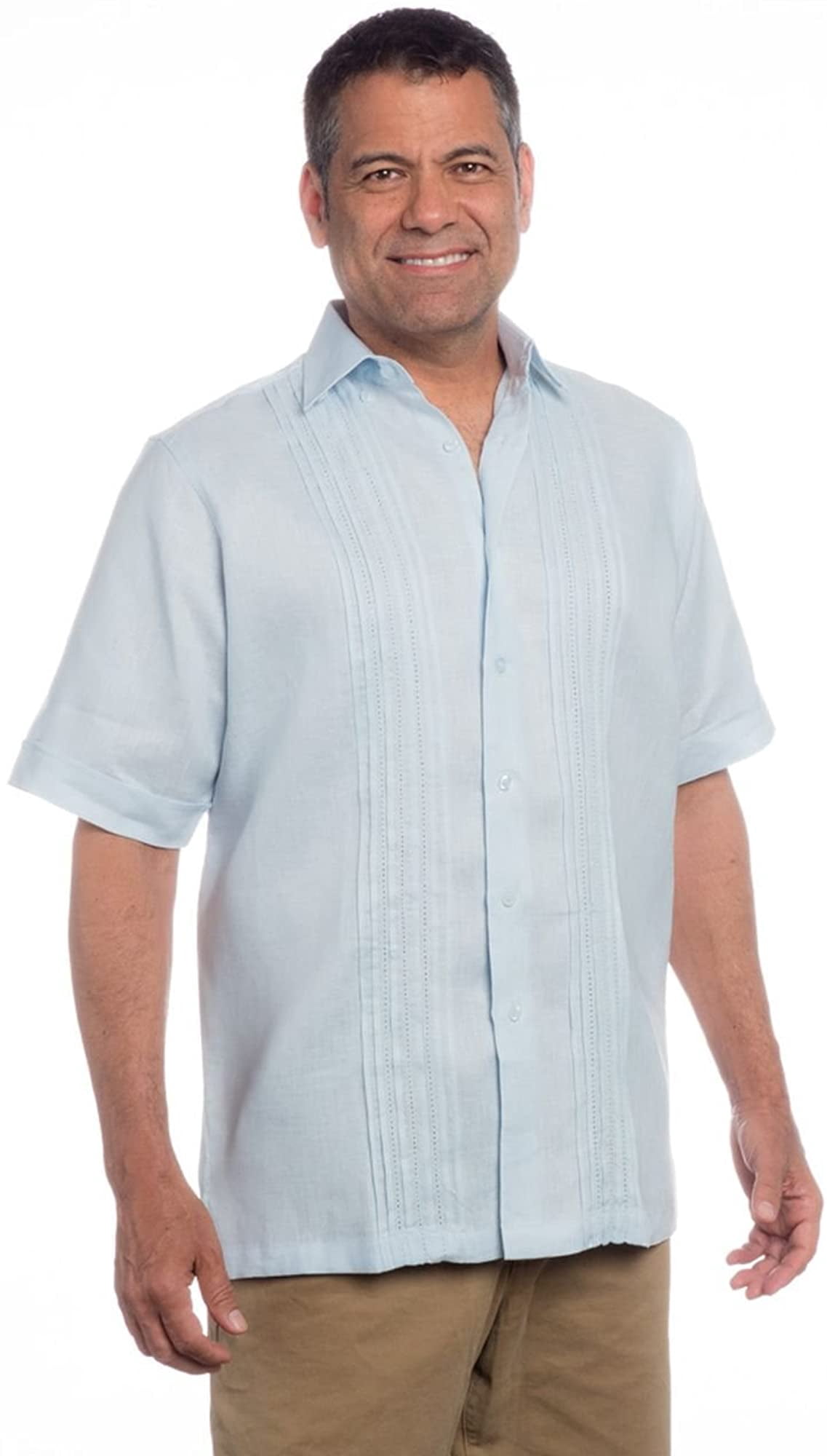 Mens short sleeve beach wedding shirt 
