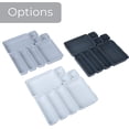 thumbnail image 6 of Interlocking Drawer Organizer - 8 Piece Set - BPA Free - Utensils, Flatware, Office, Personal Care, or Makeup Storage - Kitchen - Graphite Gray, 6 of 7
