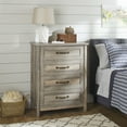 thumbnail image 3 of (3 pack) Better Homes & Gardens Modern Farmhouse 4-Drawer Dresser, Rustic Gray Finish, 3 of 13