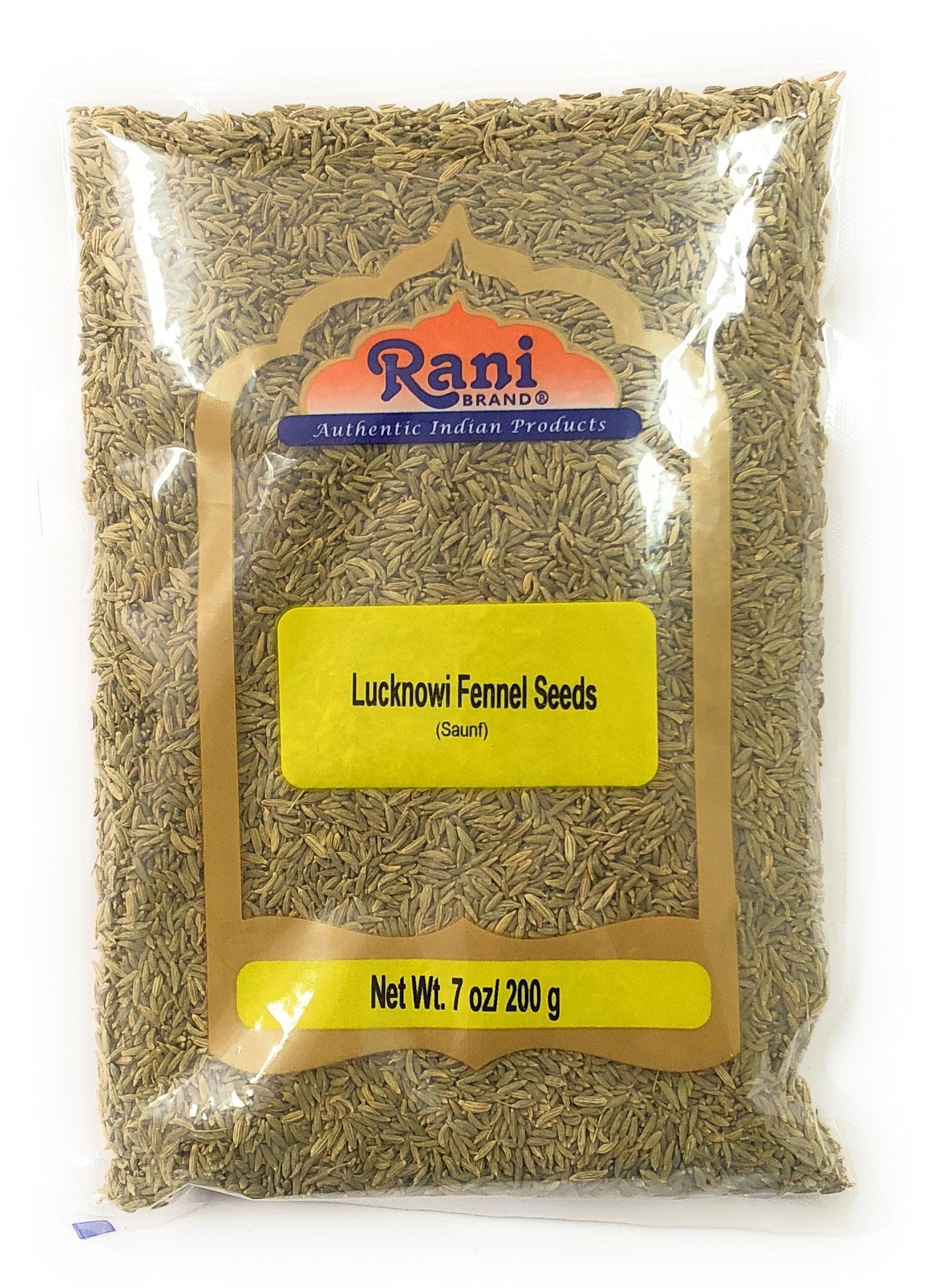 Rani Fennel Lucknowi Seeds (Fine Small Fennel) Whole Spice 7oz (200g
