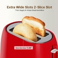 thumbnail image 3 of NBTX Toasters 2 Slice Wide Slot With 7-Shade Toast Settings, Slide-Out Crumb Tray, Auto-Shutoff, Faster Heating Speed, Toast Lift Perfect for Toasting Bread Bagels Waffles and Puff Pastry, Red, 3 of 8
