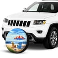 thumbnail image 2 of KAKALAD Summer Beach Chairs And Umbrella 02 Spare Tire Cover Universal Vehicle Accessories Buckle Car Tools 16”in, 2 of 6