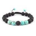 thumbnail image 1 of Celokiy Réglable Pierre de Lave Anxiété Diffuseur diffuesr d'Huile Bracelet Femmes avec Turquoise - Méditation, Relaxation, Guérison, Aromathérapie, 1 of 5