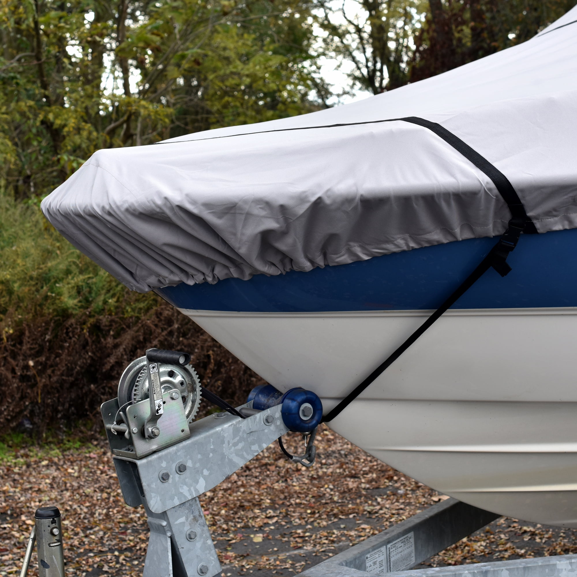 Budge 600 Denier Center Console V-Hull Mooring Boat Cover, Waterproof and UV Resistant, Size BTCCV-4: 16'-18' Long, 106" Beam