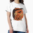 thumbnail image 1 of Scène de Citrouille d'Halloween Vintage Colorée Tee – Hommes, P-5TG, 1 of 4