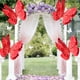 thumbnail image 1 of Decoración de ventanas con velos de mariposas y flores para bodas, festivales, fiestas, patios al aire libre, escenas decorativas., 1 of 6