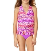 Girls' Cheetah Print One Piece Swimsuit