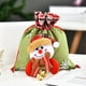 thumbnail image 4 of Bolsas navideñas con cordón, campana, Papá Noel, muñeco de nieve, bolsa de almacenamiento, puerta, media de dulces, gran capacidad, bolso de Kits de decoración para fiestas Muñeco de nieve Inteprter HA070781-02, 4 of 6
