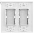 thumbnail image 4 of 2X 2-Gang Wall Plate, Brush Style Opening Passthrough Low Voltage Cable Plate In-Wall Installation for Speaker Wires, 4 of 5