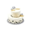 Disco-Metallic Two Tier Cake