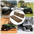 thumbnail image 4 of FKELYI Amber Leopard Print UTV Seat Covers Compatible with Polaris Ranger XP 1000 2017-2023 Dustproof ATV Bench Cover Backrest Protector UTV Interior Decor, 4 of 7