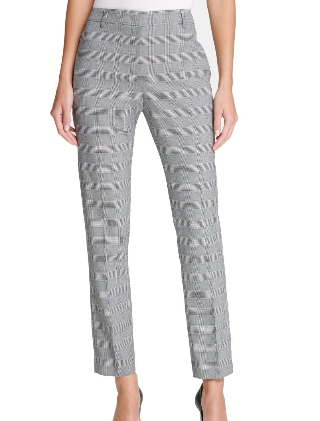 DKNY - Womens Pants Dress Mid-Rise Plaid-Printed Stretch 8 - Walmart ...