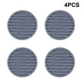 thumbnail image 4 of Posavasos para bebidas Advancent Paquete de 4 Mantel Acanalado Gris 4 pulgadas, 4 of 6