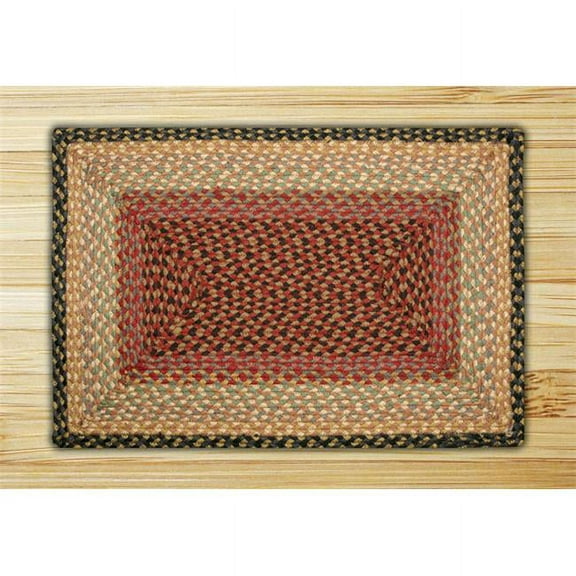 Earth Rugs 28-057 Burgundy-Gray-Creme Rectangle Rug