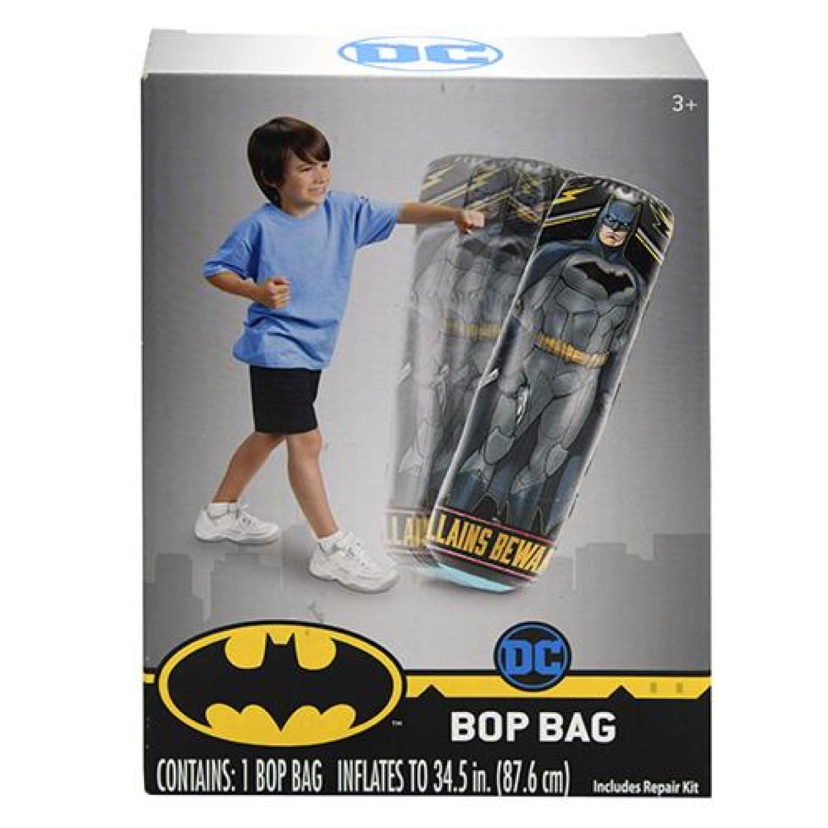 34.5 Inch Inflatable Punch Bag Wonder Woman Punching Bag with Gloves for Kids 