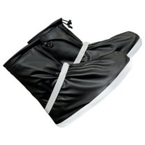 Zehuanyu  Rain Shoe Covers Waterproof Clear Boots Spray Travel Men and Women Black