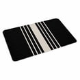 thumbnail image 2 of Black Beige Striped Door Mat&nbsp;Indoor Outdoor Entrance, Non Slip Rug for Kitchen Bathroom Entryway Rug, Modern Farmhouse Retro Lines Washable Doormat Floor Mat for Office Home Decor 24x36 Inch, 2 of 8