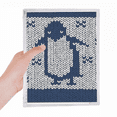 thumbnail image 1 of Pingouin Tricoter Nordic Illiustration Modèle Cahier Libre Journal Rechargeable Papeterie, 1 of 3