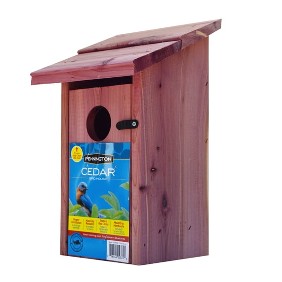 Pennington Red Cedar Bluebird Wild Bird House, 1 Pack