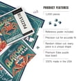 thumbnail image 5 of Lantern Press 1000 Piece Jigsaw Puzzle, Alaska King Crab Vintage Sign, 5 of 5