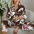 thumbnail image 6 of Rateoe Vintage Husky Dog Pattern Womens Pajamas Set Long Sleeve Sleepwear Button Down Nightwear Soft Cotton Pj Lounge Sets-XX-Large, 6 of 7