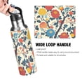 thumbnail image 4 of Yayeee 20oz Insulated Water Bottle Double Wall Stainless Steel with Flip Straw Lid, Vibrant Japanese Flowers, 4 of 7
