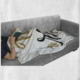 thumbnail image 6 of Saying Soft Flannel Fleece Throw Blanket, Coffee Break Conceptual Time to Relax Hand-drawn Lettering, Cozy Plush for Indoor and Outdoor Use, 50" x 70", Dark Taupe Pale Coffee, by Ambesonne, 6 of 6