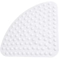 thumbnail image 1 of Alfombrilla de ducha para baño, alfombrilla de baño cuadrada antideslizante con ventosas y orificios de drenaje, material de PVC suave para una limpieza fácil, cobertura generosa para saunas, spas,, 1 of 8