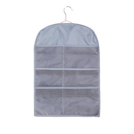 

QILIN Rotatable Double-sided Multi-pocket Hanging Storage Bag Underwear Bra Organizer