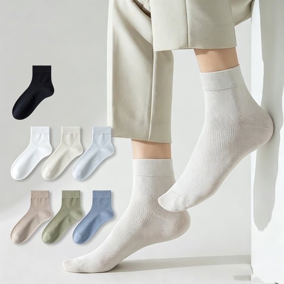 Lumtrix Mens Cotton Ankle Socks, Lightweight Wicking Breathable Socks Summer Fall Thin Mesh Socks Light Gray One Size