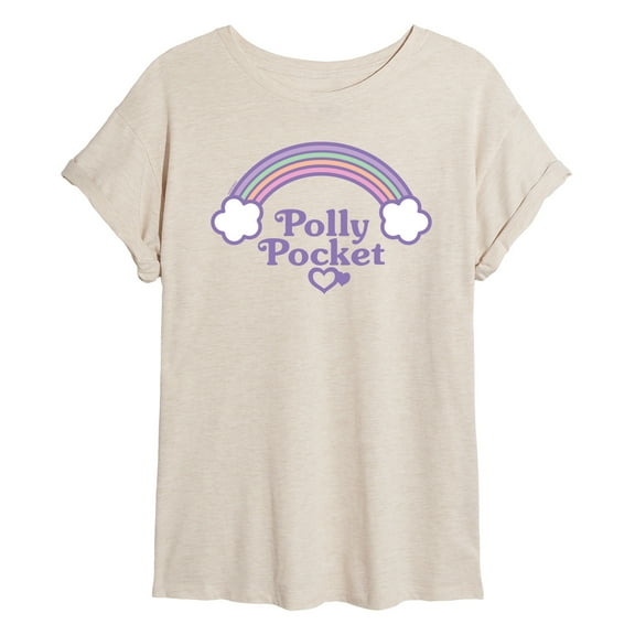 Polly Pocket - Polly Pocket Rainbow Logo - Women's Oversized Graphic T-Shirt