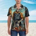 thumbnail image 2 of Haiem Skeleton Chef BBQ Scene Printed Hawaiian Shirt for Men - Men’s Casual Beach Summer Shirts - Stretch Fabric with Modern Fit-Medium, 2 of 7