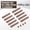 Brown, variant on 10 Pcs Side Strips And 4Pcs R Corners Set For 12" X 12" Interlocking Deck Tiles Waterproof Plastic Patio Flooring For All Weather Use (Gray)