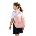 thumbnail image 6 of WAYUTE Backpack for Kids Cute Backpacks with Rabbit Ears Design Large Capacity Solid Color Lightweight and Everyday Use Bookbag Casual Outdoor Travel, 6 of 7
