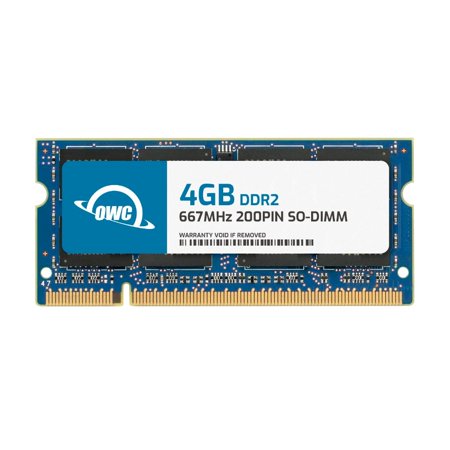 OWC 4GB DDR2 667 PC2-5300 CL5 2Rx8 200-pin 1.8V Non-ECC SODIMM Memory RAM Module Upgrade for Select Laptops or All-in-One Systems