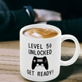 thumbnail image 2 of 50th Birthday Gift, 50th Birthday Mug, Funny 50th Gifts For Gamer, Him, Men, Husband, Dad, Brother, Fifty, 50, Happy 50th Gaming Birthday, Ceramic Novelty Coffee Mugs 11oz, 15oz Mug, Tea, 2 of 3
