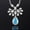 Blue, variant on 925 Sterling Silver Crushed Ice Cut Lab Sapphire High Carbon Diamonds Gemstone Pendant Necklace Fine Jewelry