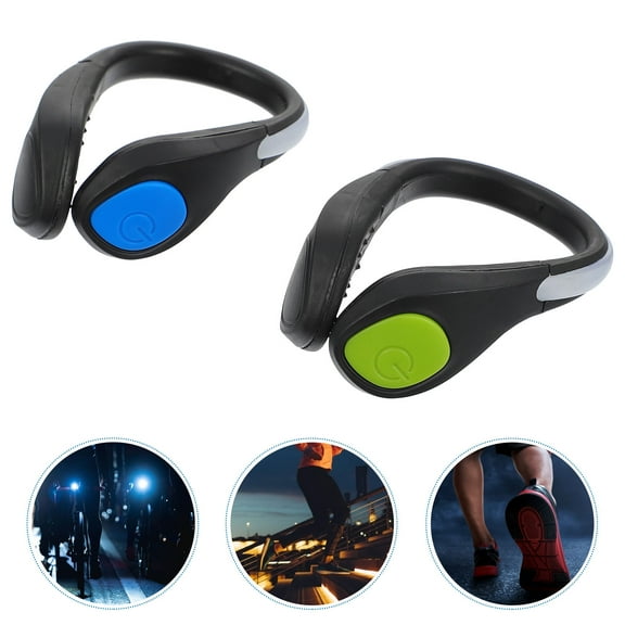 Niceauty 2Pcs Running Sports Luminous Shoe Clip Lights ABS Safety Enhancement for Runners