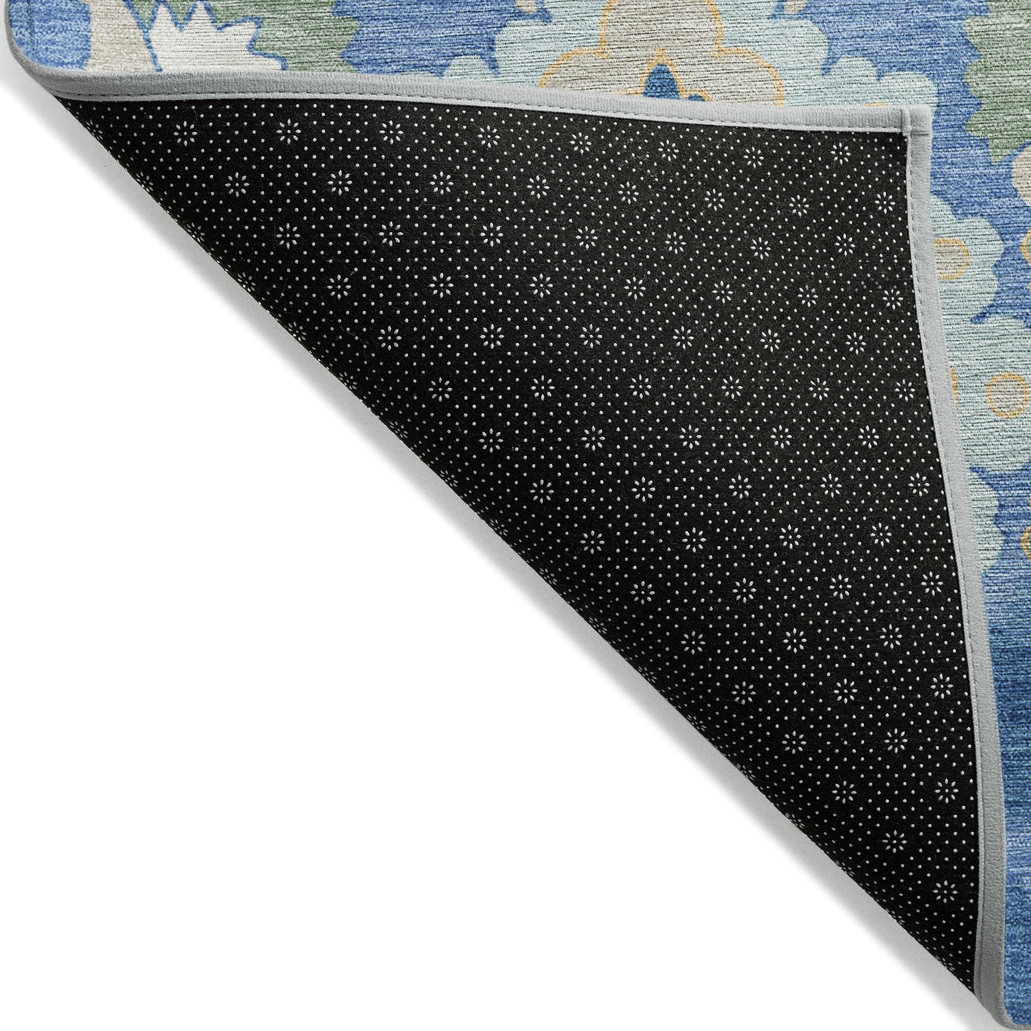Addison Rugs Chantille Indoor/Outdoor Traditional Vintage Blue Washable Rectangle Rug, 5' x 7'6"