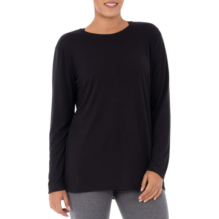 Athletic Works Women's Active Long Sleeve Tunic Length Yoga Top ...