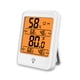 thumbnail image 1 of Mini termómetro digital Temperatura a domicilio Calibrador de batería General de efecto invernadero Humedad LCD Medidor de bebé Bebé Nursery Thermal Hogar blanco con negrolit seitruly HA010422-04B, 1 of 6