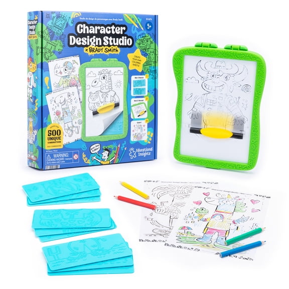 Educational Insights Character Design Studio with Brady Smith, Drawing Kit, Kids 5 and up