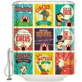 thumbnail image 1 of JOOCAR Cartoon Circus Shower Curtain 72x72 Inch, Shower Curtain Liner, Shower Curtains for Bathroom, Showers Stall & Clawfoot Tub, Bathroom Accessories, 1 of 6