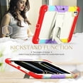 thumbnail image 3 of XYX For iPad Pro 13 inch Case 2024 (M4), 3in1 Heavy Duty Shockproof Tablet Case with Stand, Shoulder Strap, Rainbow Red, 3 of 7